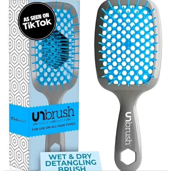 FHI Heat Unbrush Wet & Dry Detangling Brush - Sky - Picture 2 of 13